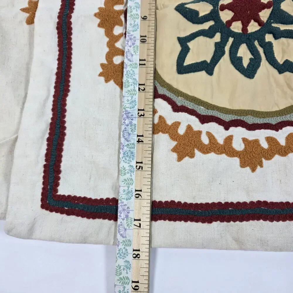 Set 2 Pier 1 Imports Pillow Covers Embroidered Boho Floral Decorative Covers